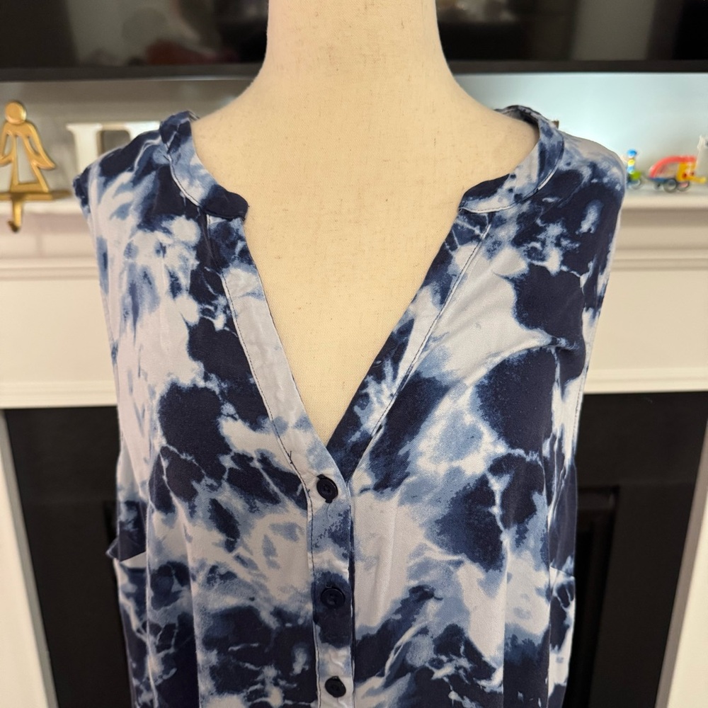 Torrid Blue Tie-Dye Sleeveless Midi Dress – Size 3 (Fits 3X / 22-24) - Picture 2 of 8